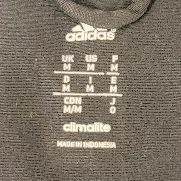 Adidas Black & Gray Full Zip Track Jacket | Size M - Picture 6 of 7